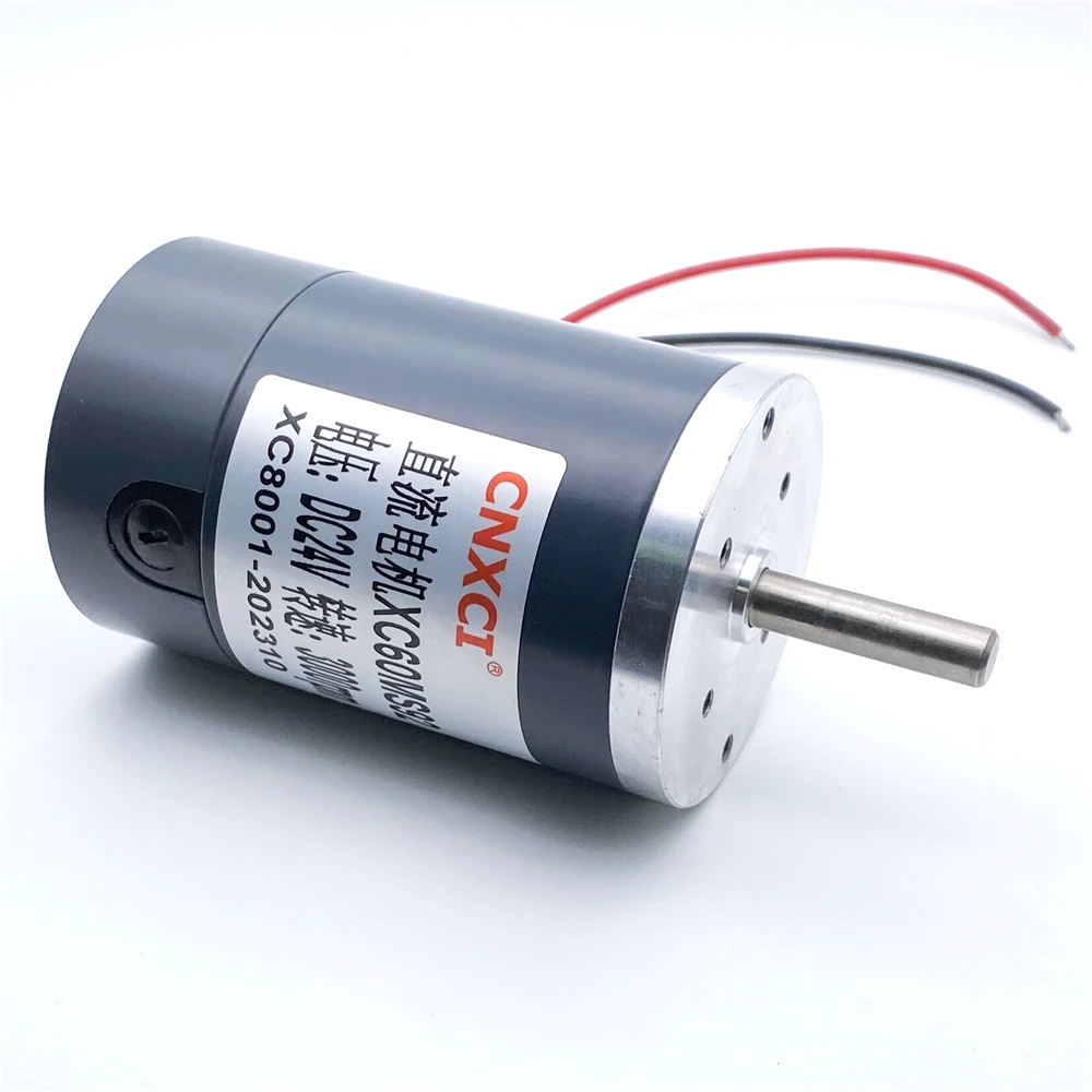 Imagem -05 - Motor 60 mm de Algodão Doce dc mm Eixo 12v 24v Motor de Potência de Escova Velocidade para Porta 3d Lar cw Ccw
