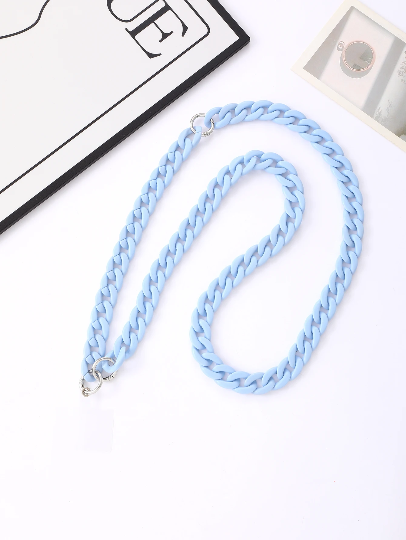 سلسلة كروس من خرز الأكريليك الجديدة عبر الحدود من أمازون عصرية ومتعددة الاستخدامات، حبل للهاتف المحمول 2 في 1 قابل للفصل #4