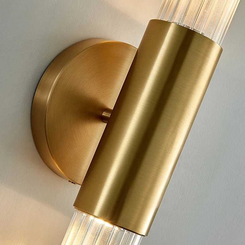 Imagem -05 - Luz de Parede Led Nórdica para Quarto e Jantar Lâmpada Minimalista Vidro Branco Transparente E27 110240v Metal Dourado Corredor Salão