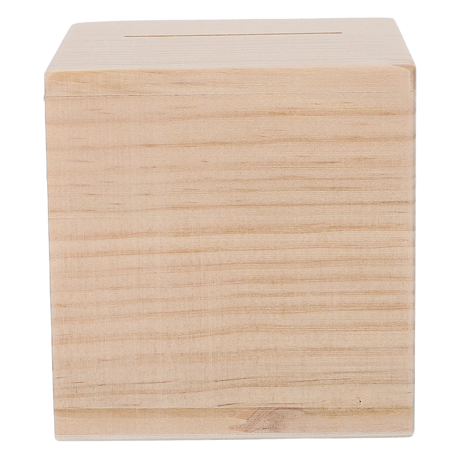 Wooden Money Box Only in No Out Coin Bank 4 Inch Must Break Open Coin Saving Box Cash Challenge Gift Only in Money Bank