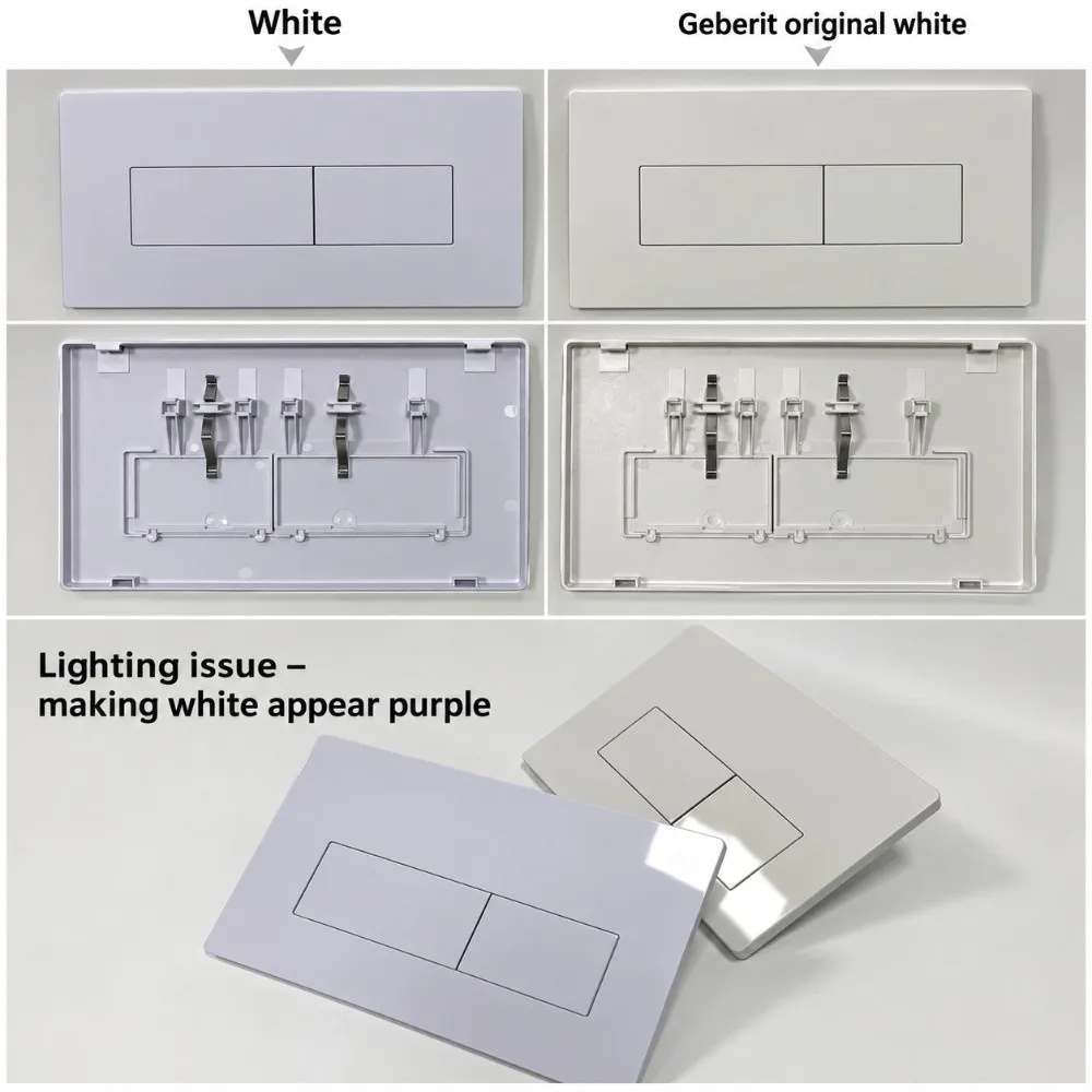 ABS Hidden Toilet Flush Button Wall Mounted UP300 UP320 Water Tank Plate Dual Flush Toilet Button for Geberit Sigma 01/20/30/50