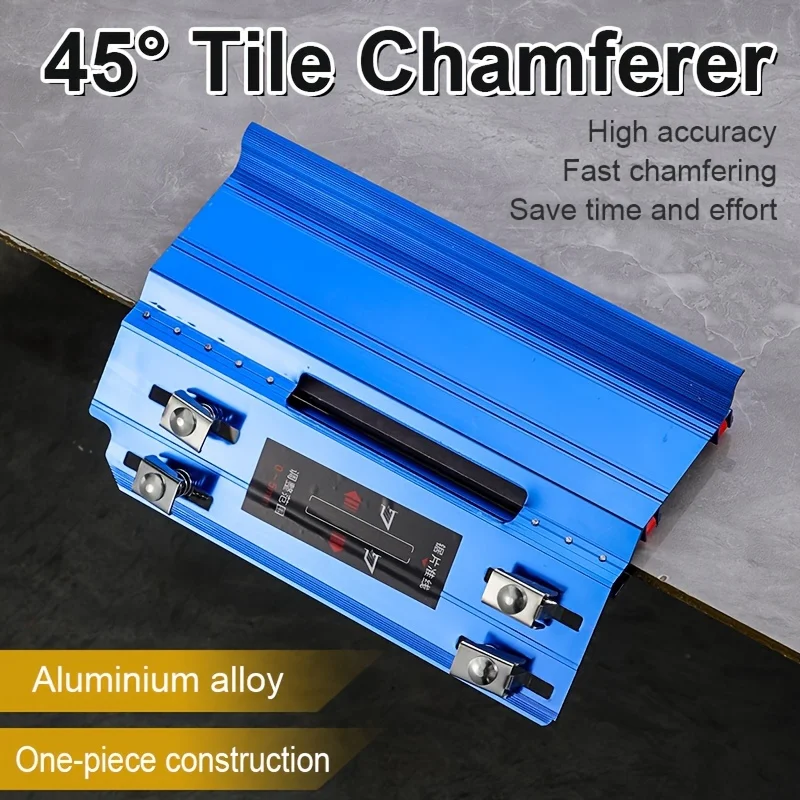 45 Degree Ceramic Tile Chamfering Device Manual Tile Ceramic Cutter Desktop Stone Cutting Machine Guide Tool with Wheel 0-0.2in