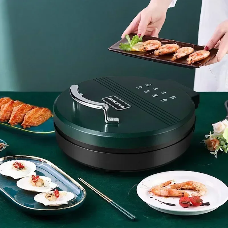 kitchen Electric Baking Pan.  Pizza Tortilla Maker.Crepe Maker Machine. Double sided heating. Pancake Pan. Electric Skillets.