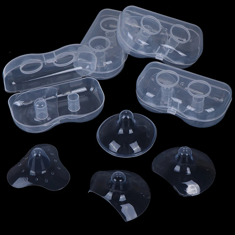 2Pcs/Lot Silicone Nipple Protectors Feeding Mothers Shields Protection Cover