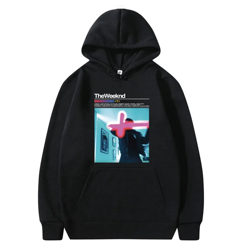 

Rapper The Weeknd Starboy Music Album Graphic Hoodie Men Hip Hop Oversized Hooded Tracksuit Male Fashion Casual Pullover Hoodies