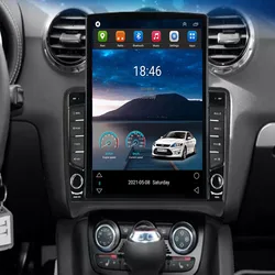 Tesla Style Android 14 Car Radio For Audi TT MK2 8J 2006 - 2014 5G WIFI DSP 2 DIN DVD GPS BT Navigation Viedo Player Multimedia