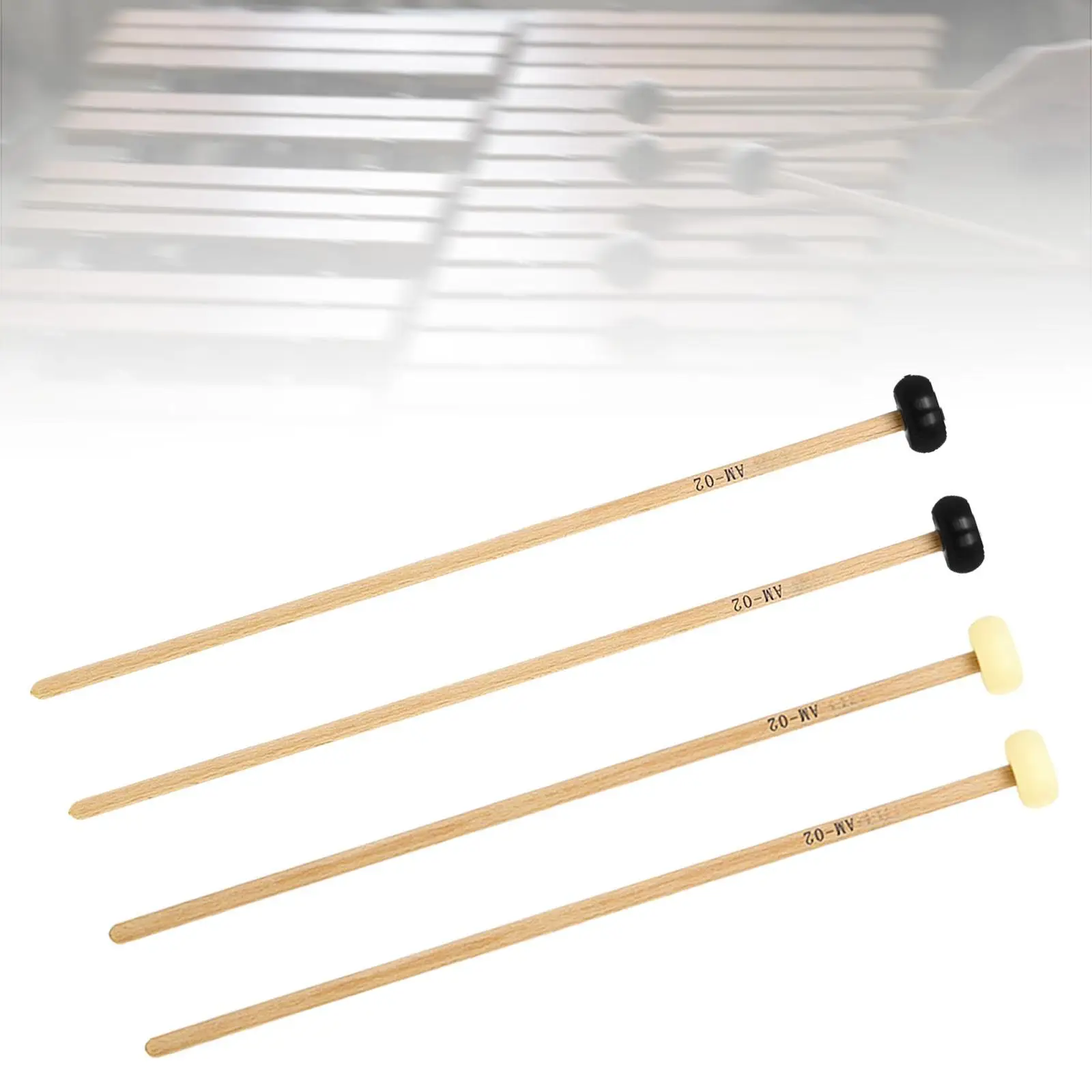 Mallets Drumsticks Xylophone Glockenspiel Percussion Instrument Parts Portable Design for Music Classroom Practice Session