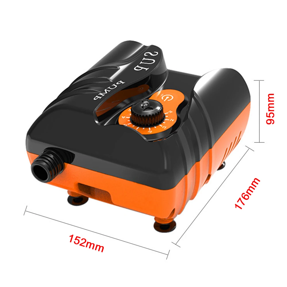 Electric Air Pump 16PSI High Pressure Air Compressor Mini Portable Tire Inflator for Stand Up Paddle Board Inflatable Pool Boat