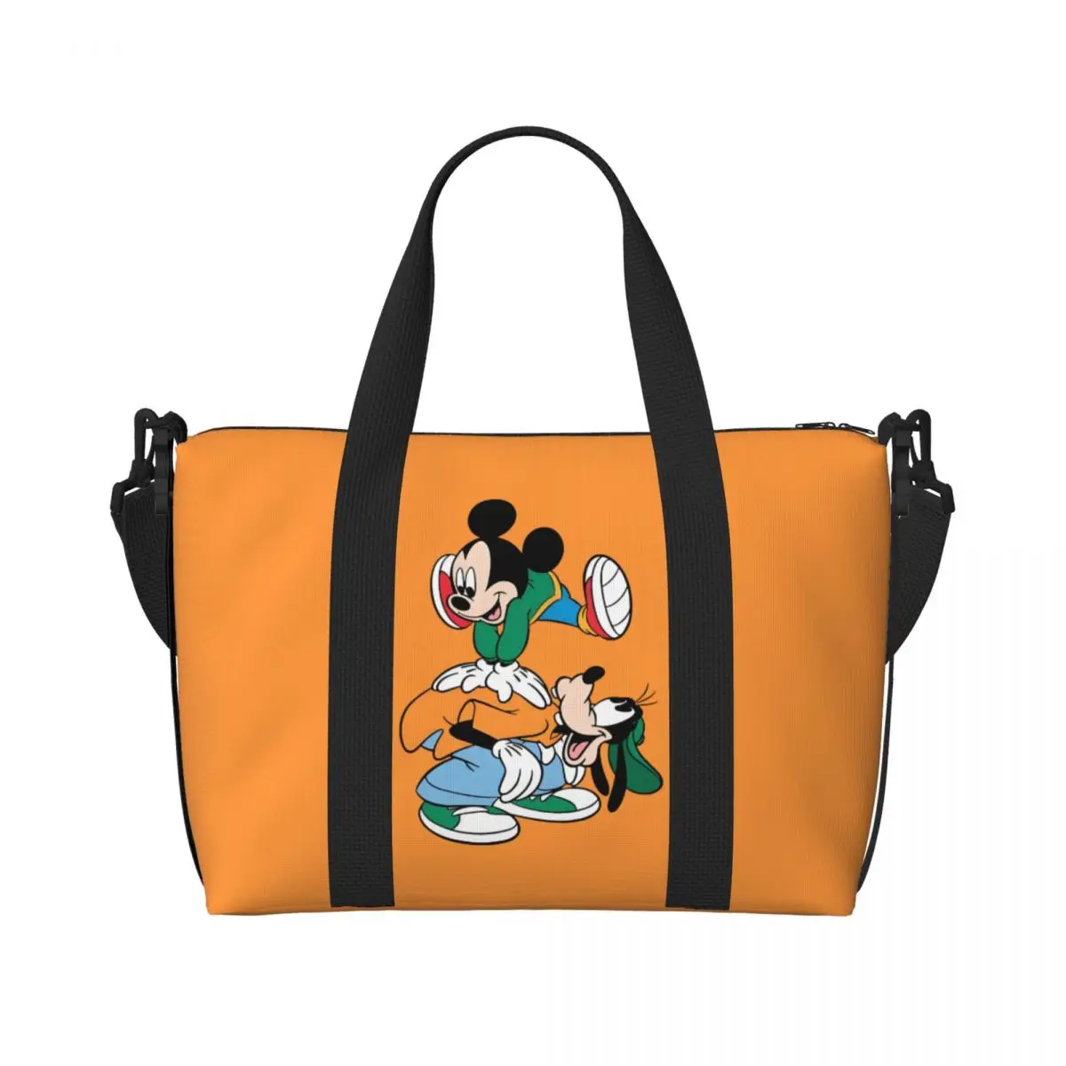 

Пользовательские сумки для покупок Goofy Grocery Tote, женские сумки большой емкости с героями мультфильмов, спортивные пляжные дорожные сумки