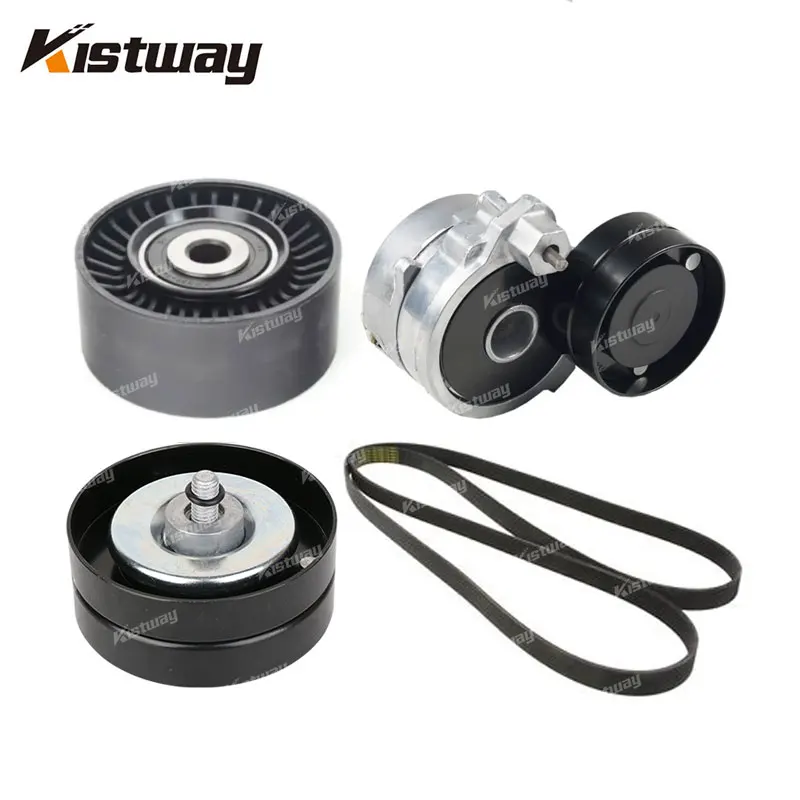 

4PCS Generator Belt Tensioner Pulley Set For Audi A8 S8 quattro D3 4.2L 077903137AE 077109244H 077903133F 077109244F