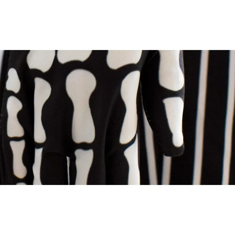 أزياء جاك كوسبلاي سكيلينجتون التأثيرية للرجال البالغين سترة فانتازيا وسراويل ملابس للرجال بدلة تنكرية لحفلات الهالوين #6