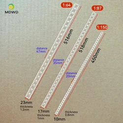 5PCS Materials for Bridge Steel Beam Truss Model in Train HO Scale Scene Model Fence Building