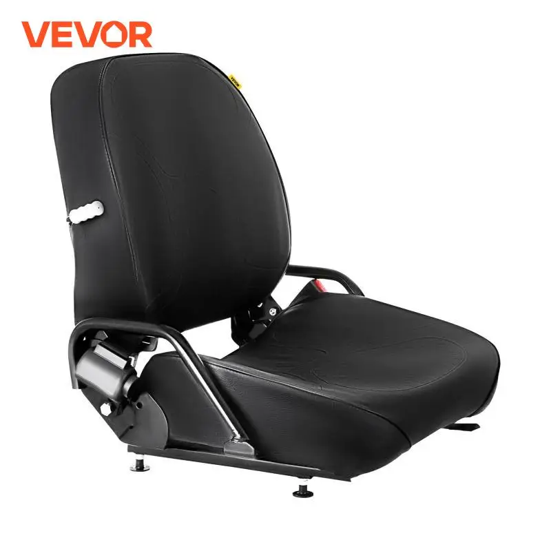 VEVOR Universal Replacement Tractor Seat With Seat Belt for Forklifts of Japanese Brands Mowers Excavators Wheel Loader Dozers