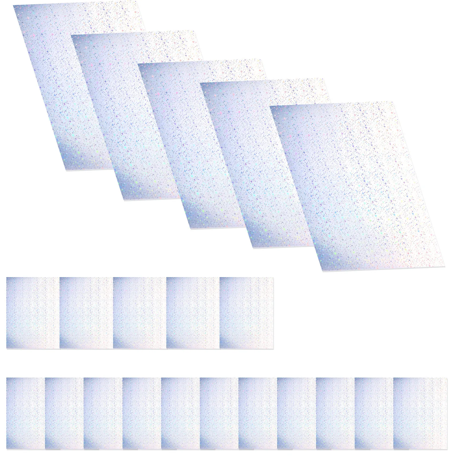 20-fogli-di-carta-adesiva-olografica-stampabile-per-stampanti-a-getto-d'inchiostro-e-laser-superficie-lucida-e-glitterata-per-etichette-artistiche-e-artigianali-per-ufficio
