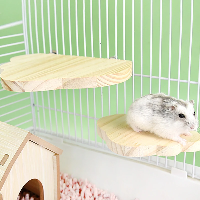 Pet Rat Accessories Wood Stand Platform Hamster Guinea Pig Toys for Cages Small Animals Toy Juguetes Hamster Speelgoed D9104