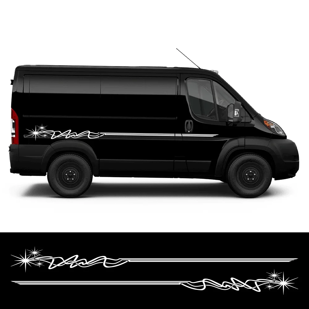 

Автомобильная наклейка, графическая наклейка на кузов, боковые полосы, украшение для Motothome Van, кемпинга, автофургона, кемпера, MPV, внедорожника, аксессуары для автотюнинга