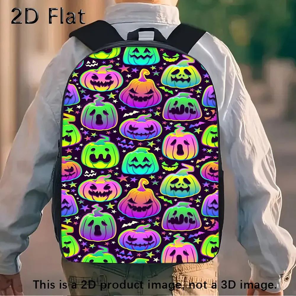 

Fall Christmas Halloween 1 Halloween laptop bag and backpack, stylishly designed large capacity boy bag, contains a school bag.