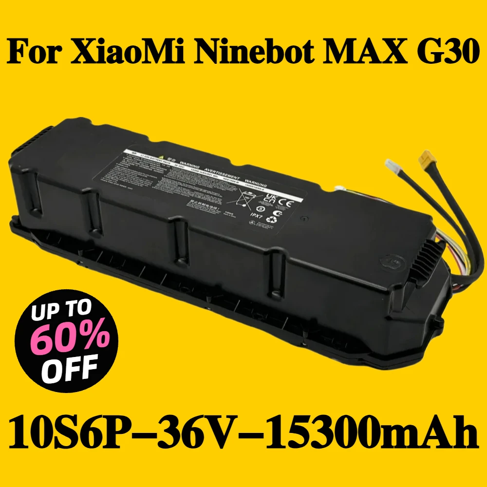

High Quality Original 10S6P Li-ion Battery Pack 36V 15.3Ah For Xiaomi Ninebot G30 MAX No. 9 Electric Scooter Special Battery
