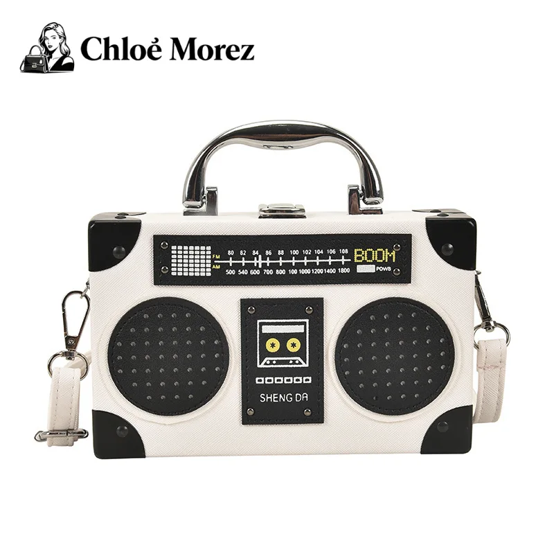 

Radio PU Sling Bag Compact Crossbody Bag with Adjustable Strap Shoulder Bag for Women