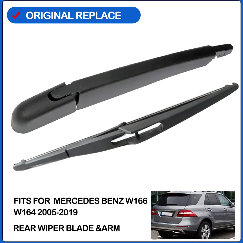 ​Rear Windshield Wiper Arm Blade Set A1648200744 for Mercedes Benz W166 W164 ML320 ML350 ML500 GLE63 GLE350