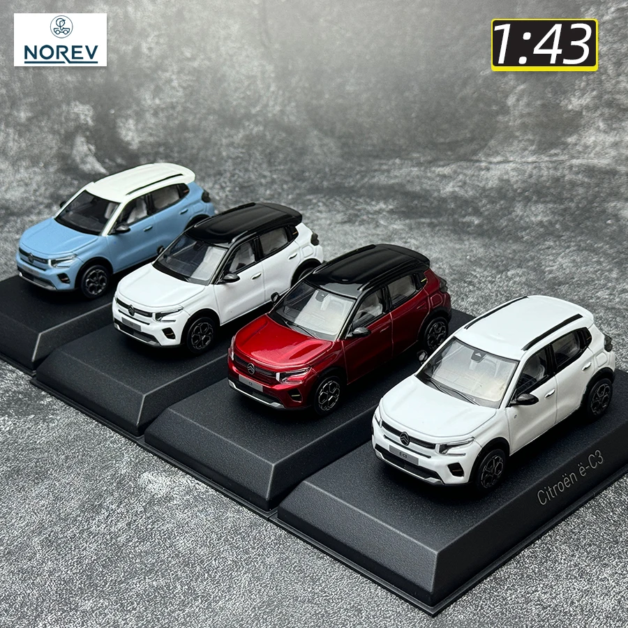 NOREV 1:43 scale New 2024 Citroen C3 E-C3 Metal car model static display festive gift collection