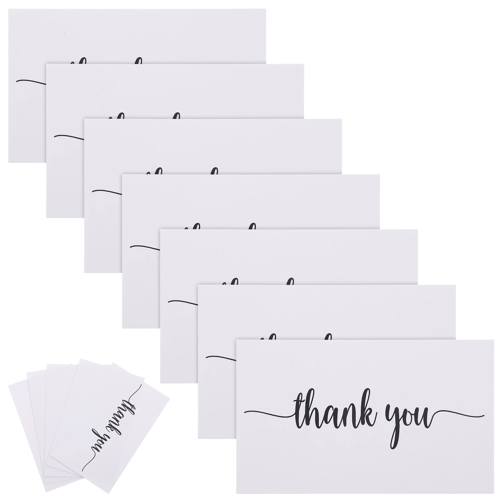 

150pcs Thick Strong Paper Thank You Cards Bulk Small Flower Memo Gift Cards For Present Wrapping Business Use