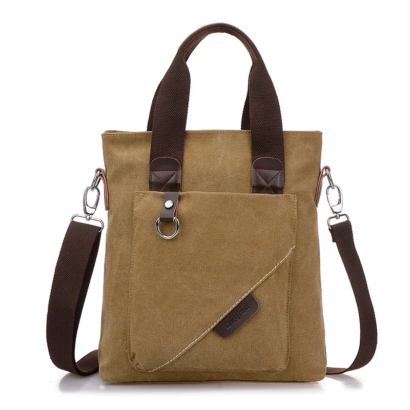 

Мужская парусиновая сумка-мессенджер, водонепроницаемый портфель для ноутбука для работы, деловых поездок, iPad MacBook, сумка через плечо через плечо