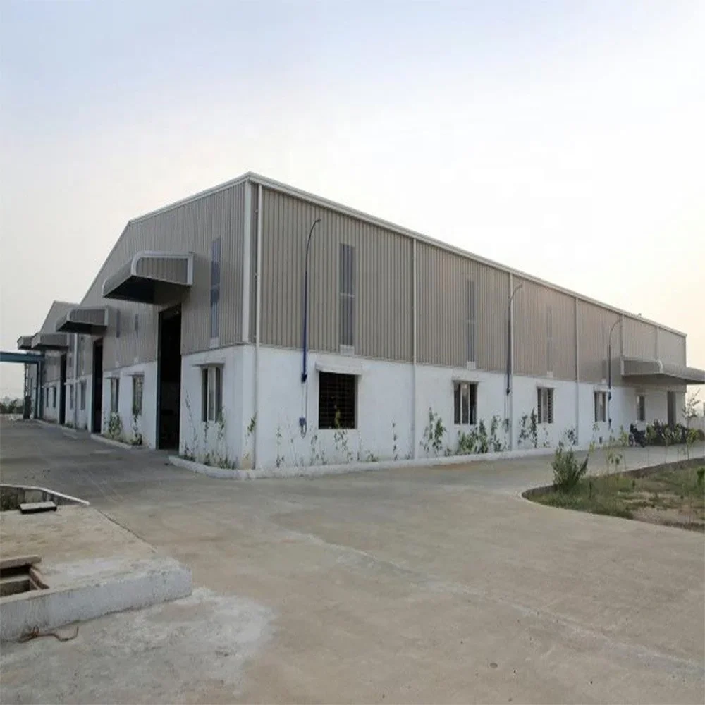 Metal Frame Storage Shed Prefabricated Steel Structure Warehouse With Roof Panel