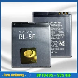 Bateria 2450mAh BL-5F Replacement Mobile Phone Battery For Nokia N93i  N95 BL 5F BL5F VI238 P69 High Quality Batteries