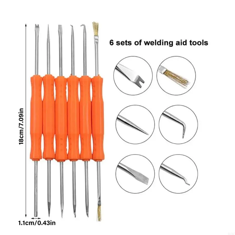 M4YC 6Pcs Soldering Iron Electronic Heat Assist Repair Tool for Electronic Components