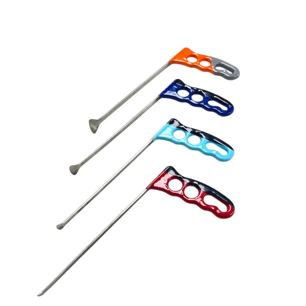 

Edition 4-Piece 20cm White Steel Whale Tail PDR Tools Paintless Dent Repair Rods