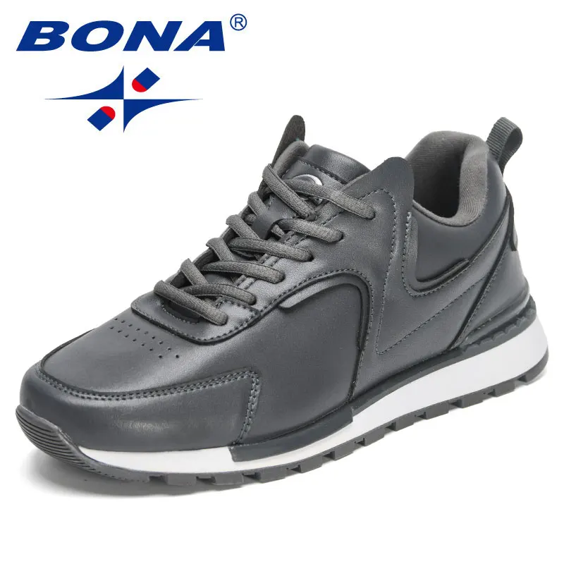 BONA 2023 New Shoes Men Outdoor Walking Shoes Man Casual Lightweight Sneakers Leisure Footwear Comfy Durable sole