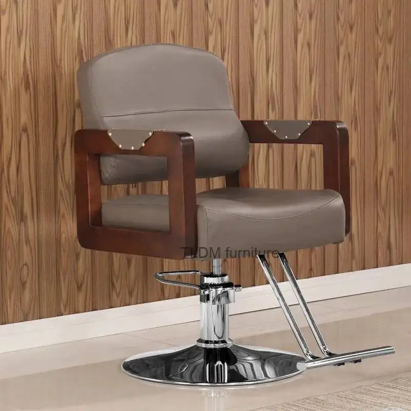 

Single Barber Fotel Vintage Design Adjustable Metal Nordic Chair Backrest Swivel Barber Chair Kosmetyczny Salon Furniture
