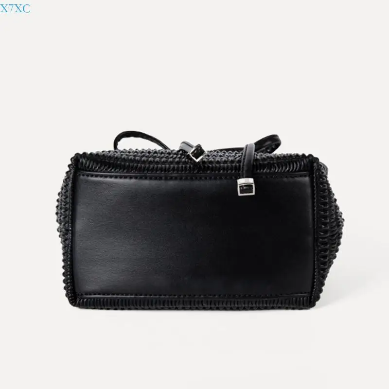 

X7XC Drawstring Bucket Bag Leather Crossbody Handbag Evening Bag Fashion Shoulder Bag