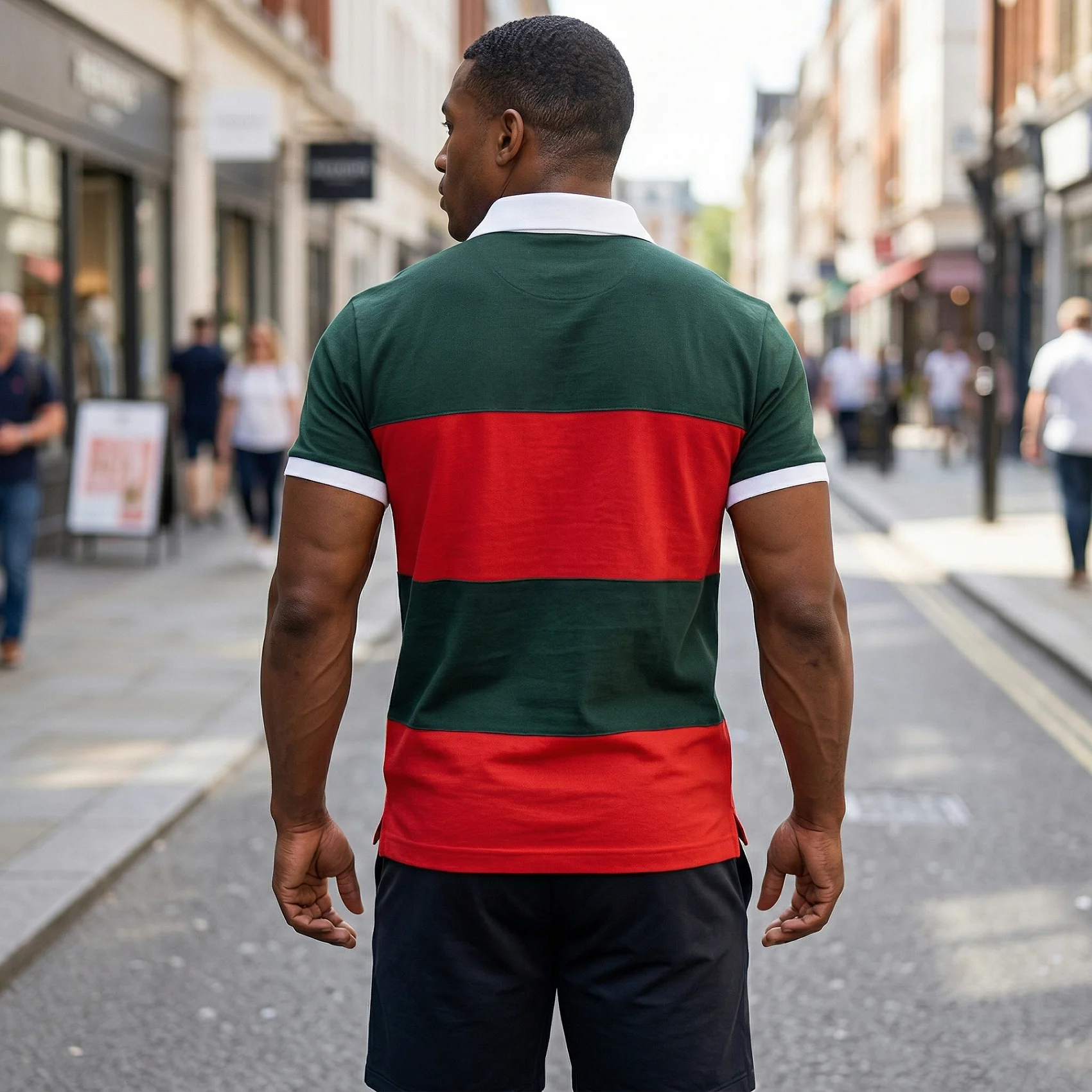 Men's Plus Size Pure Cotton Polo Shirt Hot Selling Embroidered Contrast Color Split Short Sleeve Breathable Business Casual Tops