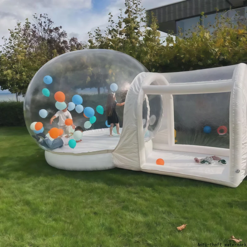 2026 - Durable 10ft 13ft inflatable bubble house with blower, elastic mat, and ventilation, perfect for party rentals.