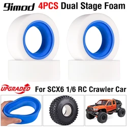 RC Tire Foam for Axial SCX6 Upgrade Parts SCX6 JLU Wrangler 1/6 RC Crawler Car Dual Stage Foam Fit 2.9