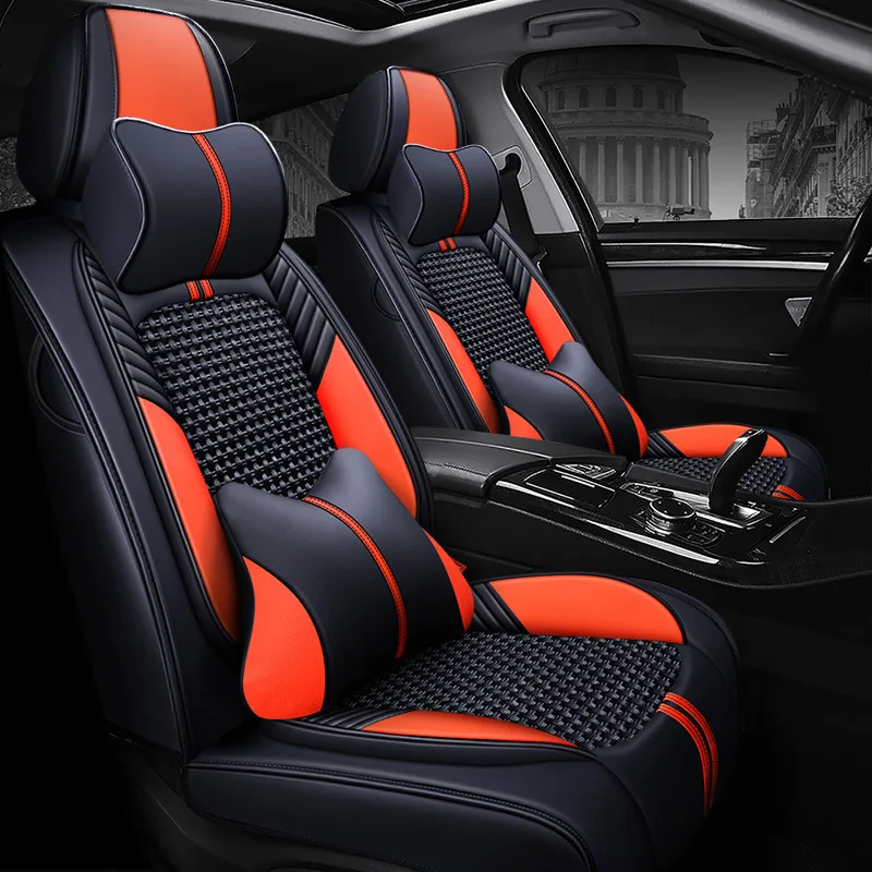 Front+Rear Car Seat Cover for VW POLO Scirocco Caddy Jetta New Beetle GOLF Passat B6 B8 Touareg Accessories