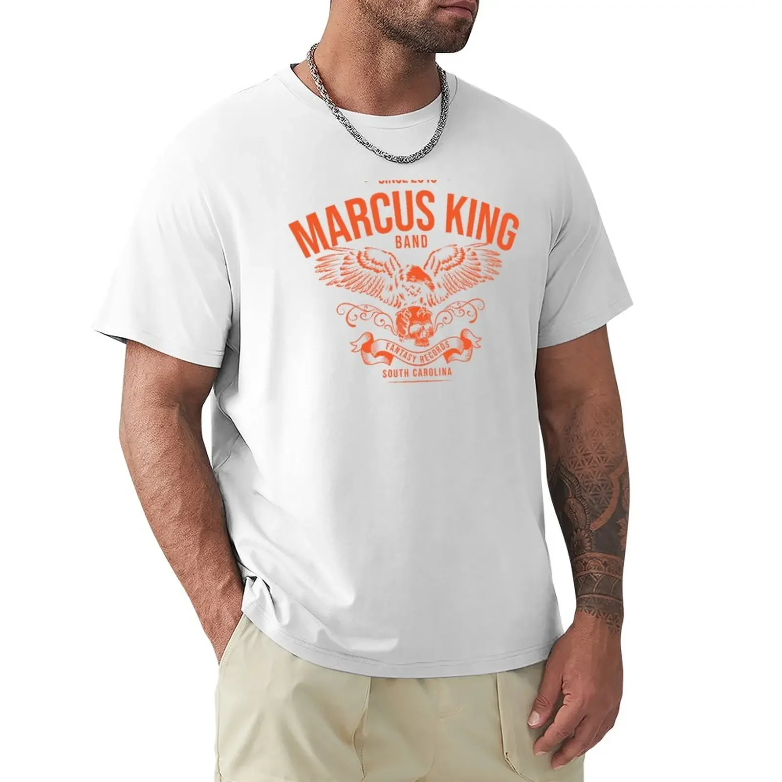 The marcus king bandsouth carolina T-Shirt customizeds anime clothes oversized plain white t shirts men