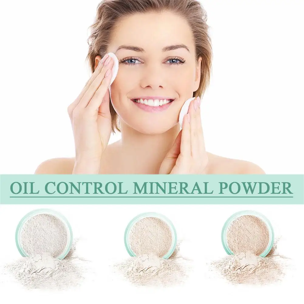 3pcs Waterproof Oil Control Loose Powder Makeup Setting Finish Powder Face Makeup Brighten Skin Makeup Face Powder