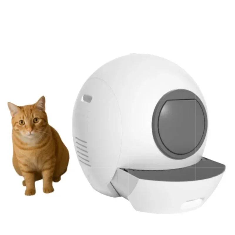 Smart Cat Litter Box with APP Remote Control & Self-Cleaning Feature