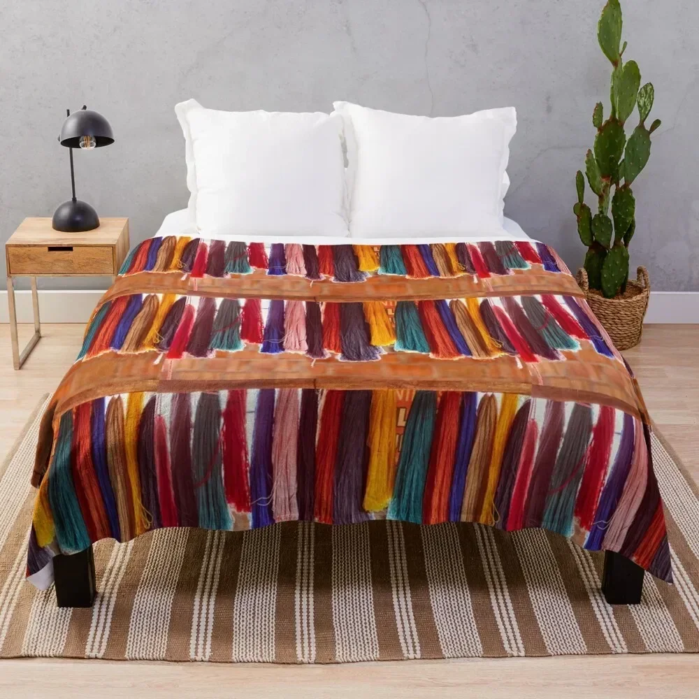 

PERUVIAN COLORS Throw Blanket Soft Bedroom Blanket for Night Sleeping