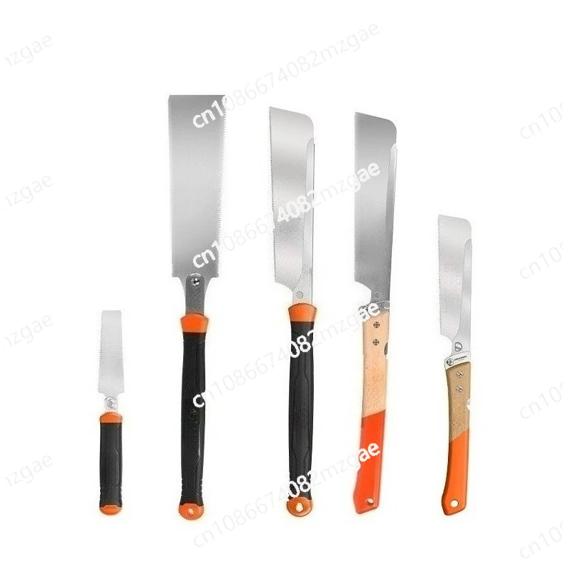 Japanese woodworking hand saw, double-sided double-edged saw, DIY open tenon saw, hardwood precision saw