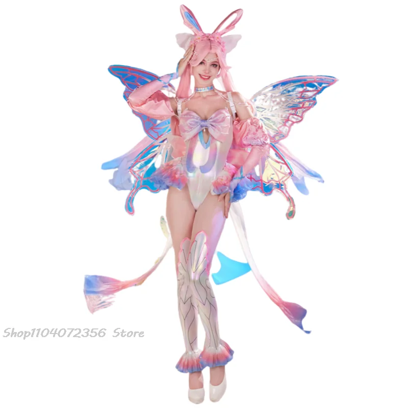 Miccostumes x Sunset Dragon PM Cosplay Costume Fairy Bodysuit and Sleeves with Head Accessory and Skirt Hem