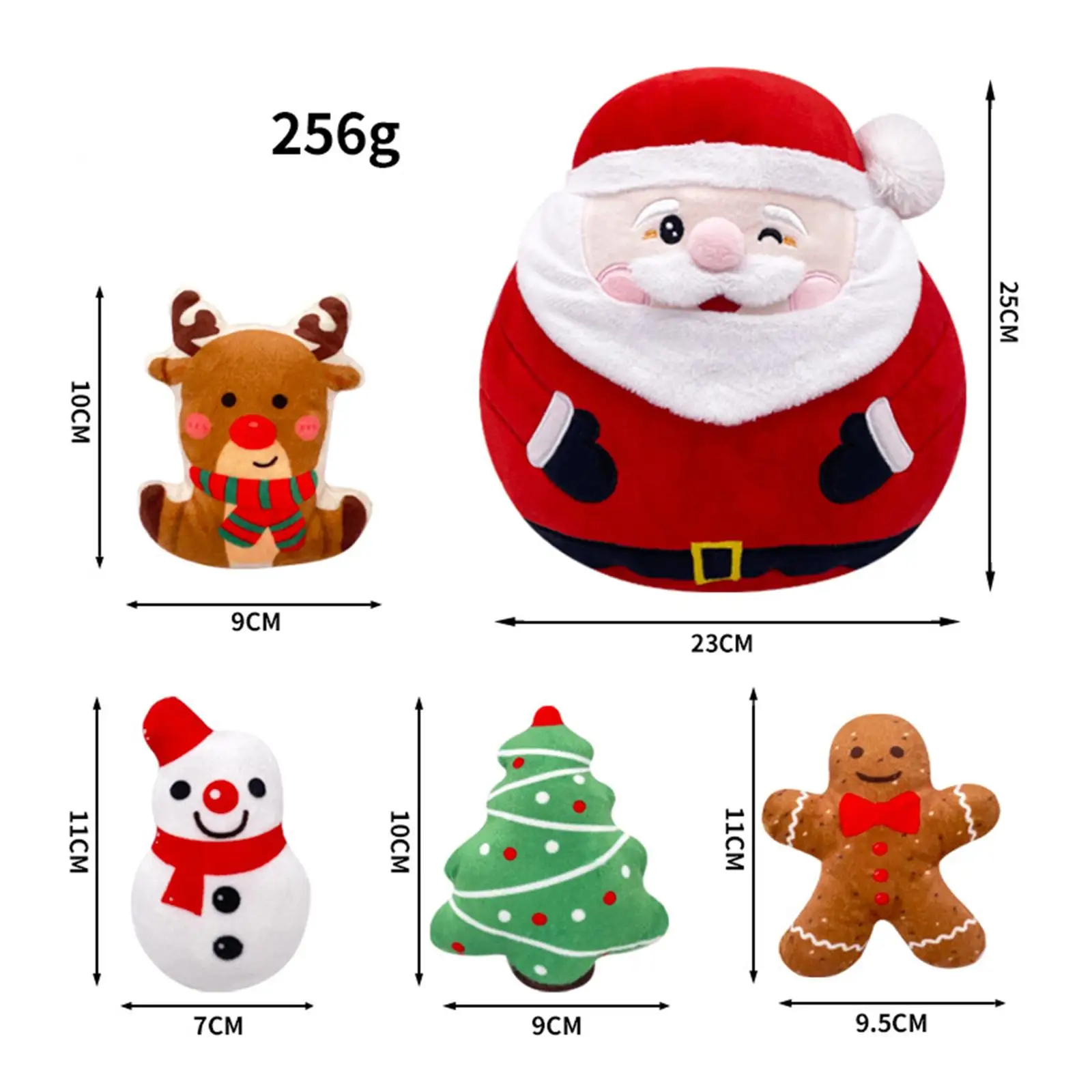 

Christmas Santa Plush Toy Decorative Home Decor for Sofa Bench Chairs