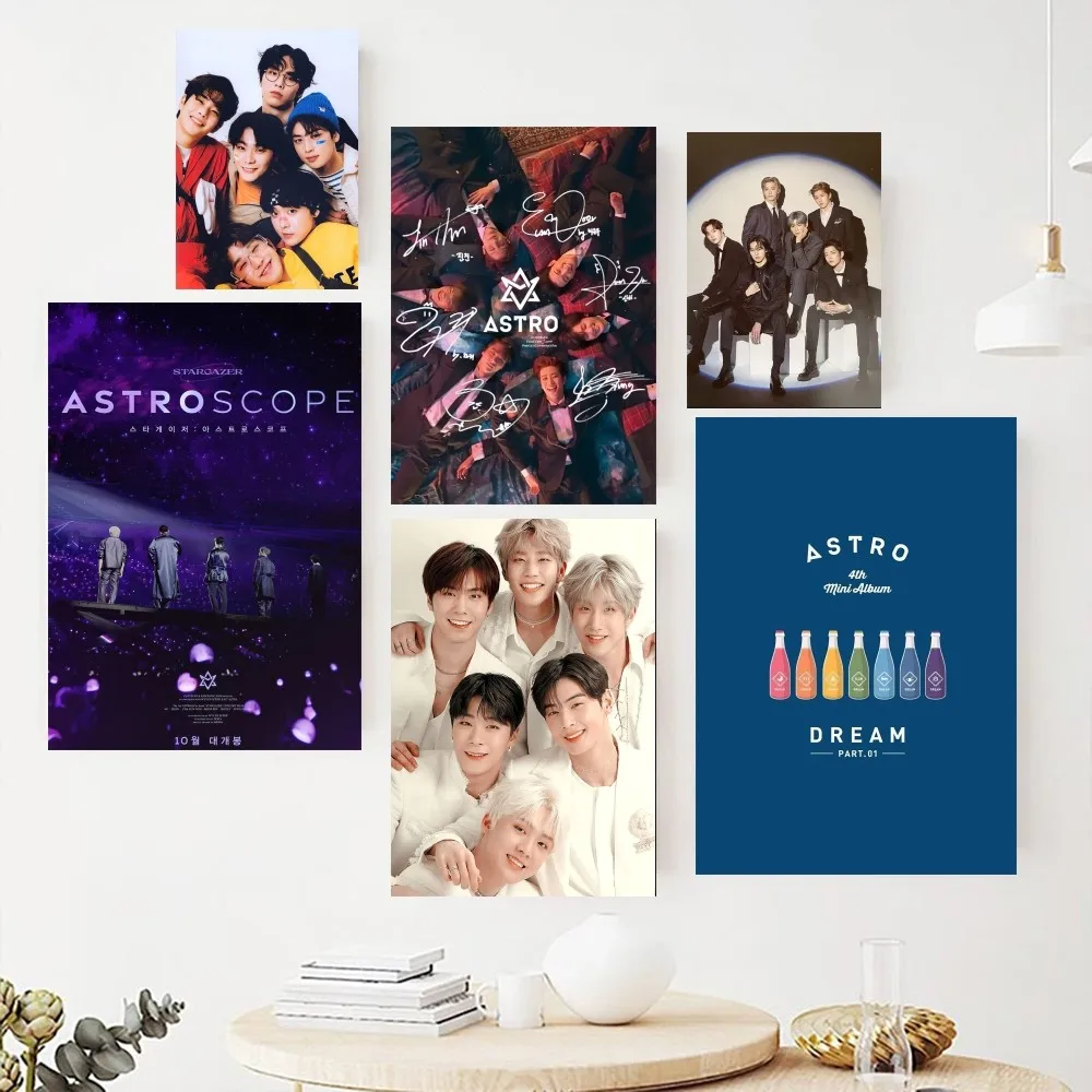 KPOP – affiche de groupes de garçons coréens ASTRO, peintures sur le mur, image pour salon, peinture intérieure, décoration de salle