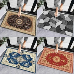 Home decoration bohemian ethnic style entrance door mat modern geometric cartoon print non-slip absorbent bathroom kitchen rug