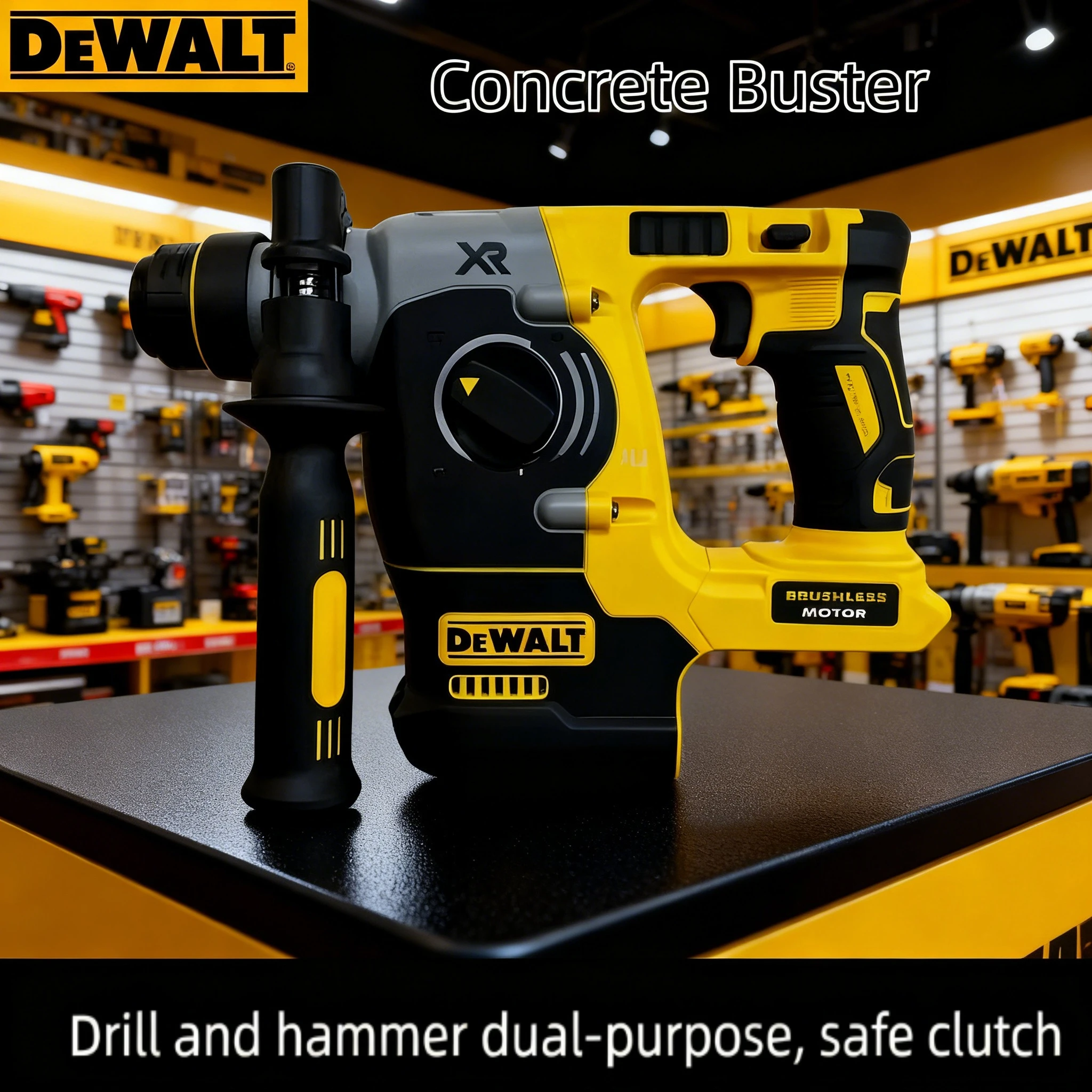 

DEWALT New 18V/20V MAX SDS PLUS L Brushless Cordless Impact Hammers Tool Only Rotary Hammer Drill （random distribution）