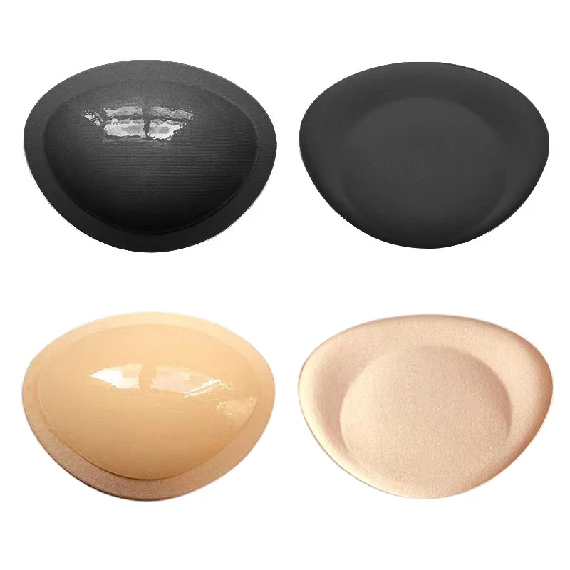 1 Pairs سميكة 4 سنتيمتر وسادة الصدر غير مرئية زيادة وجمع رفع لزجة البرازيلي ملابس السباحة إدراج الإسفنج الوسادة الزفاف الملابس الداخلية #1