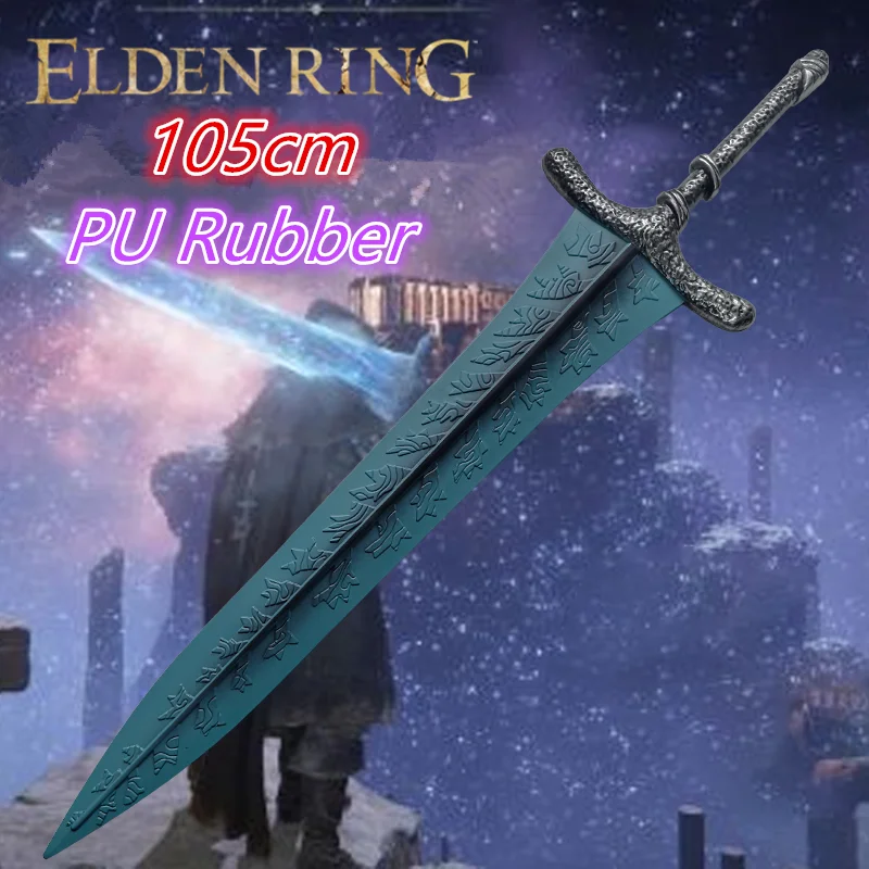 

1:1 игровой кольцо для косплея, перфорированный нож, реквизит для жирного слоя, реквизит для ролевых игр, гигантский меч, модель Хэллоуина, безопасная резина из искусственной кожи